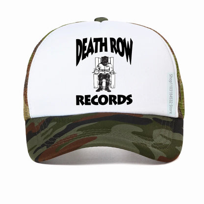 Funny Golf Hat Death Row Records White Baseball Cap
