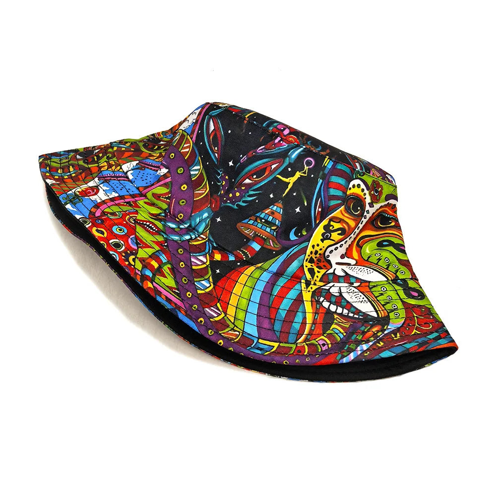 Fashion Print Bucket Hat For Women Men