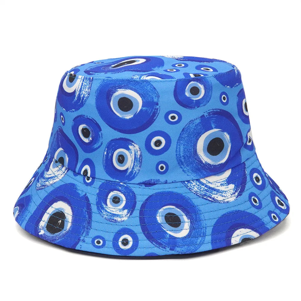 Panama Bucket Hats Animal Letter Print Fisherman Hat For Women Men
