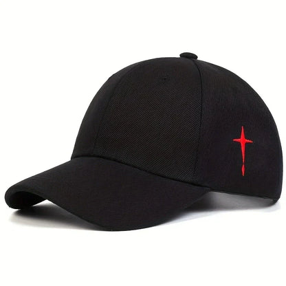 Unisex Simple Cross Embroidery Baseball Caps