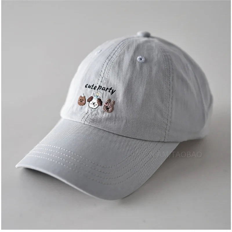 Cartoon Embroidered Cotton Baseball Cap