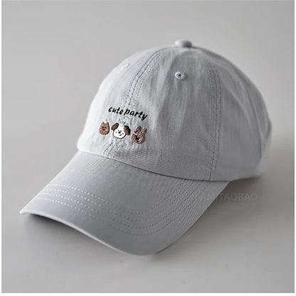 Cartoon Embroidered Cotton Baseball Cap