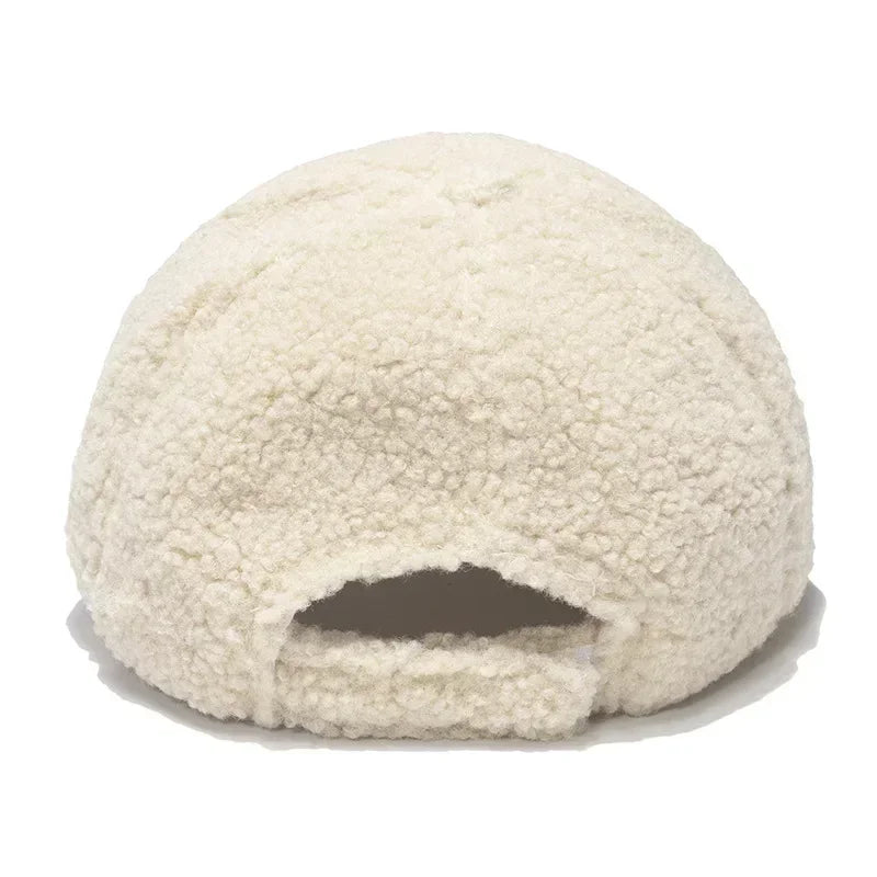 Warm Sun Hat Plush Baseball Cap Winter