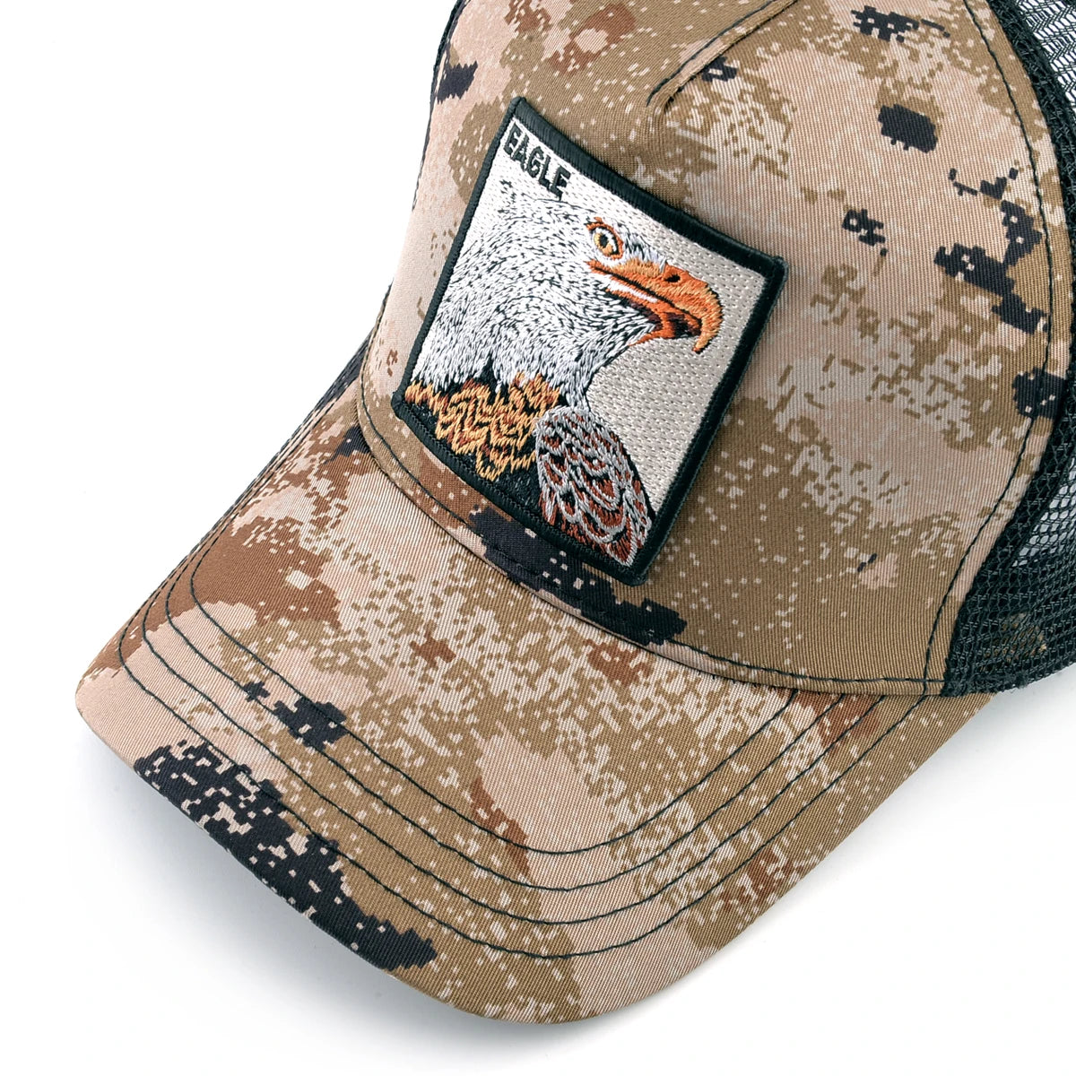 Camouflage Baseball Cap With Embroidery Eagle Patch Four Seasons