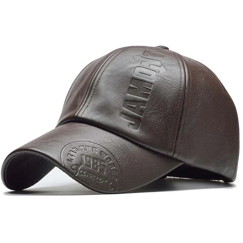 Unisex 1985 Imprinting Leather Baseball Caps