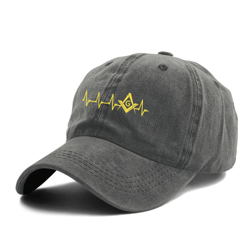 Summer Cap Sun Visor EKG Heartbeat Masonic Hip Hop Caps Baseball Hat