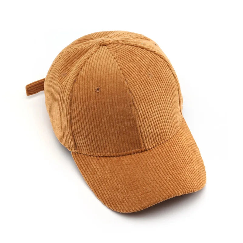 Corduroy Baseball Cap For Women Men New