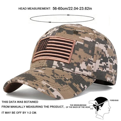 Unisex US Flag Embroidery Baseball Caps Spring Autumn Outdoor