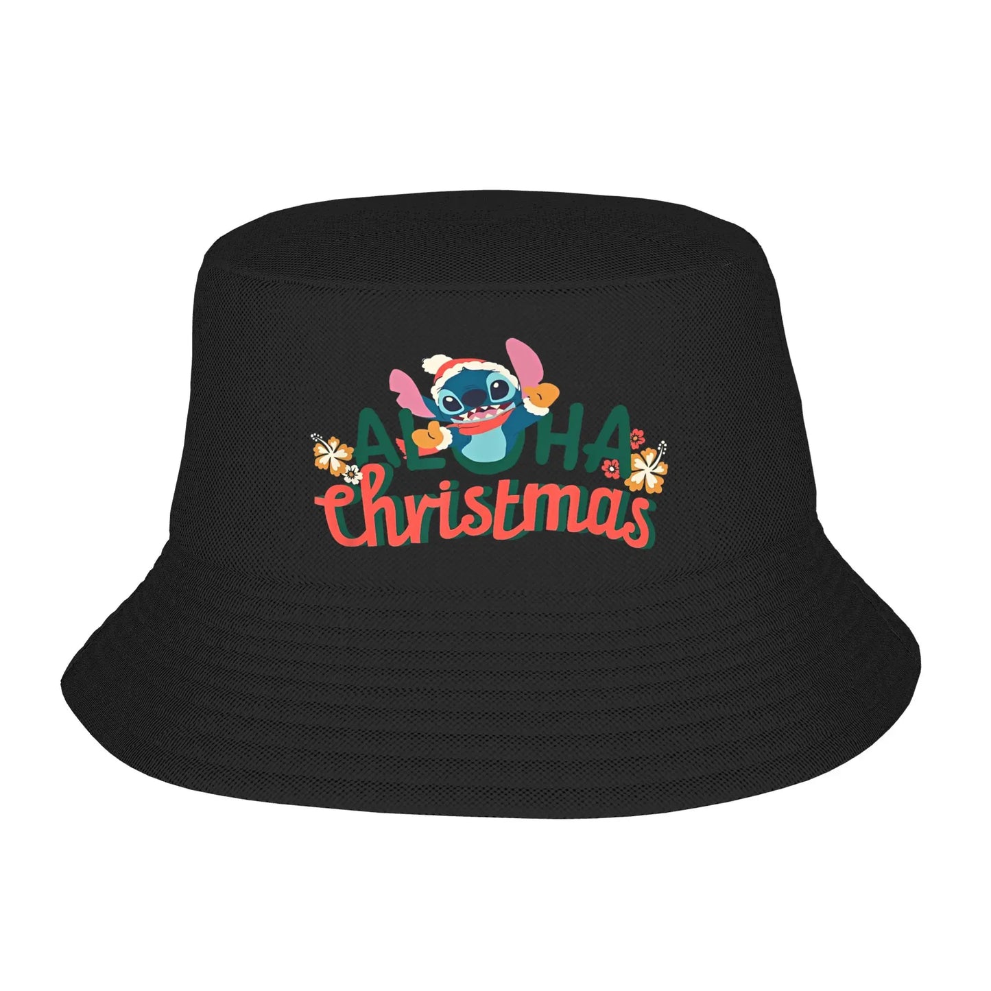 Vocation Getaway Headwear Smiley Stitch Cute Anime Bucket Hat Fashion Women