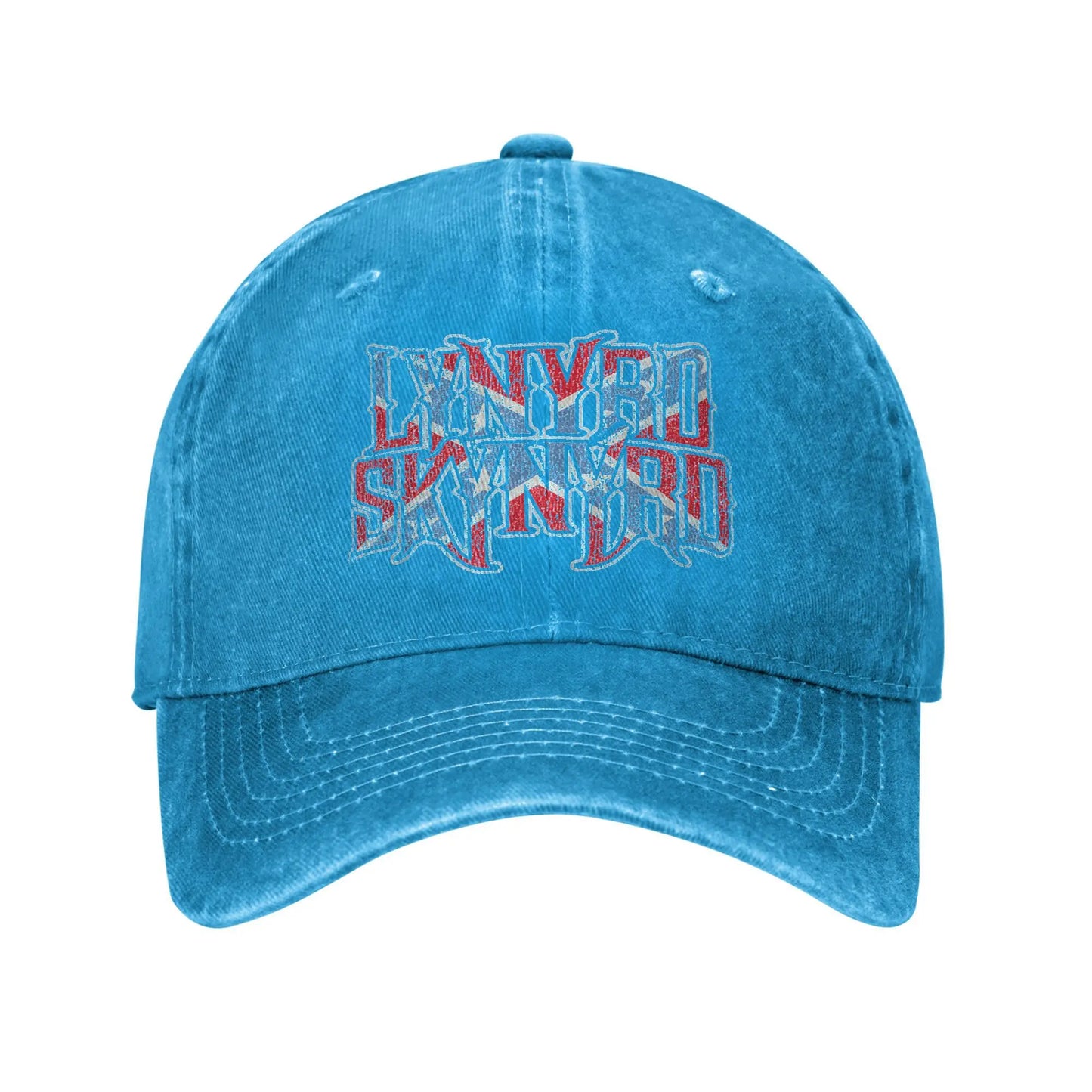 Lynyrded Rock Biker Skynyrded Logo Baseball Caps