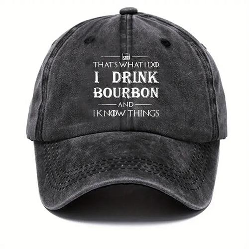 Bourbon Whiskey Breathable Sun Blocking Baseball Cap