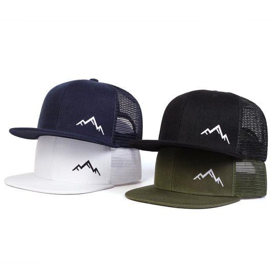 Unisex Mountain Embroidery Hip-Hop Hats Snapback Caps Baseball Caps