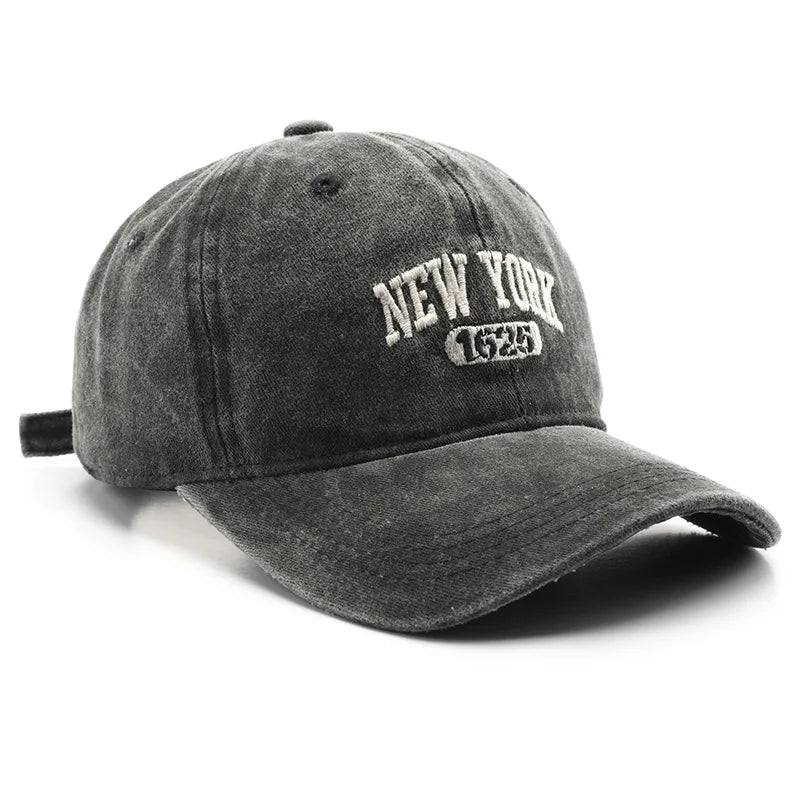 Retro New York Embroidery Baseball Caps for Men Women Vintage