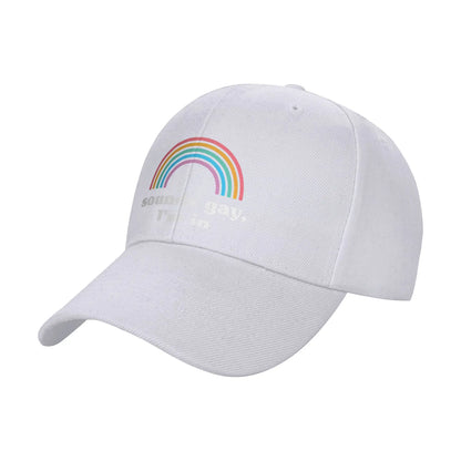 Fashion Sounds Gay I'm In LGBT Pride Rainbow Racerback Curved Brim Baseball Cap