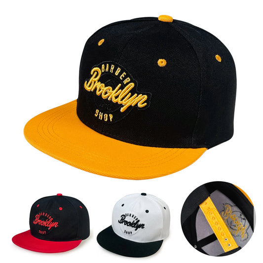 Letter Embroidered Hip-Hop Cap, Trendy Snapback Cap