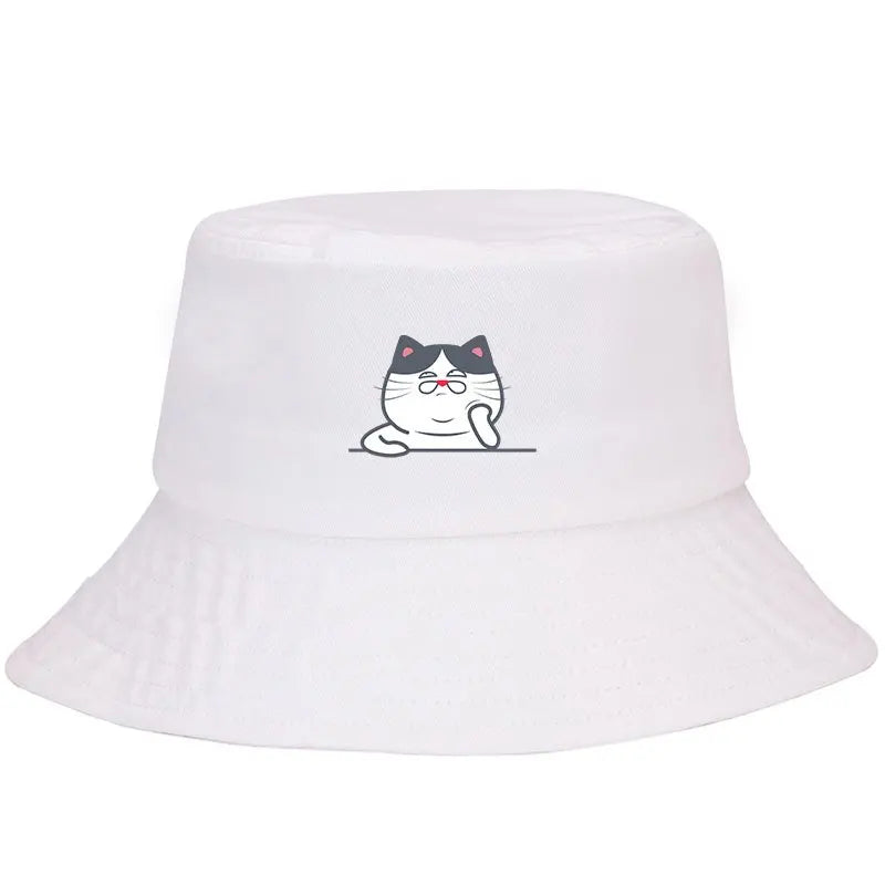 Bucket Hats With Cute Cat