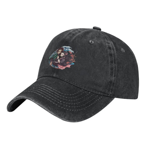 Vintage Demon Slayer Tanjirou Nezuko Baseball Cap