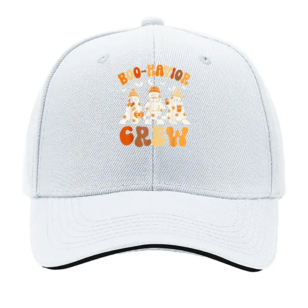 Halloween Ghost Boo-Havior Crew Sandwich Baseball Cap