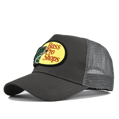 Bass Football Baseball Caps