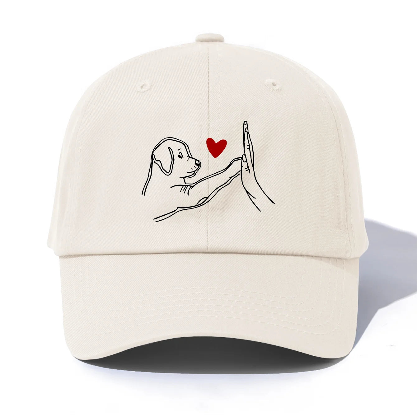 DOG HEART Print Baseball Cap For Adult