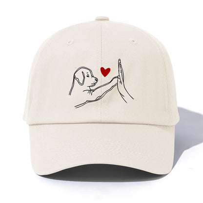 DOG HEART Print Baseball Cap For Adult