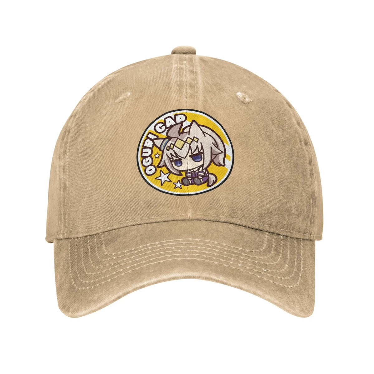 Vintage Oguri Cap Chibi Fanmade Uma Musume Cinderella Gray Baseball Cap