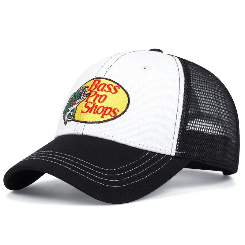 Bass Embroidered Mesh Baseball Cap