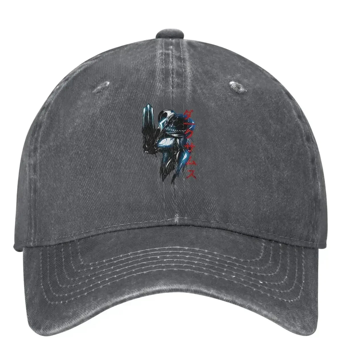 Metroid Dark Samus Washed Baseball Cap