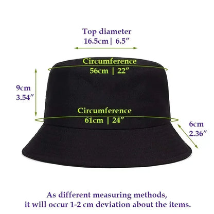 Dans Le Cul Lulu Reversible Bucket Hat Funny French Slang Print Summer Reversible Edgy Streetwear Cap Men Women