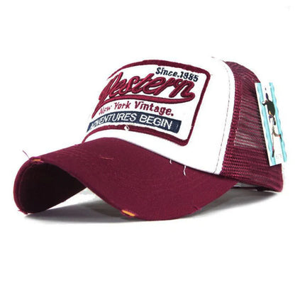 Baseball Men Trendy Black Retro Brooklyn Letter Embroidery Baseball Cap