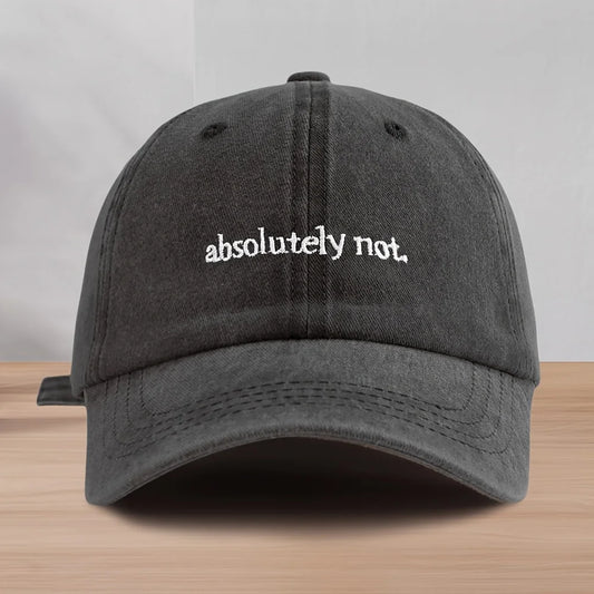 Retro Washed Vintage Letter Embroidered Baseball Cap