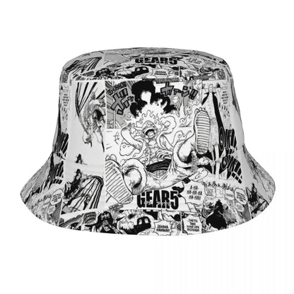 One Piece Straw Hat Luffy Skull Logo Bucket Hat