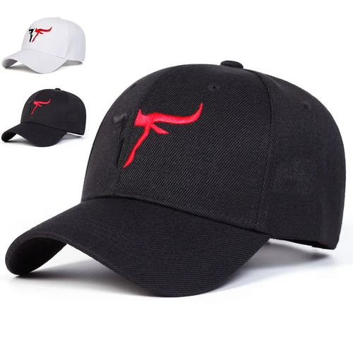 Unisex Personalized Bull Head Embroidery Baseball Caps Spring And Autumn