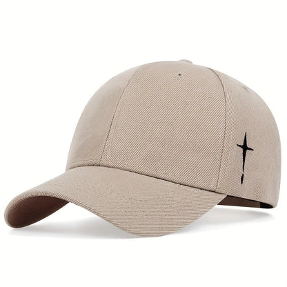 Unisex Simple Cross Embroidery Baseball Caps