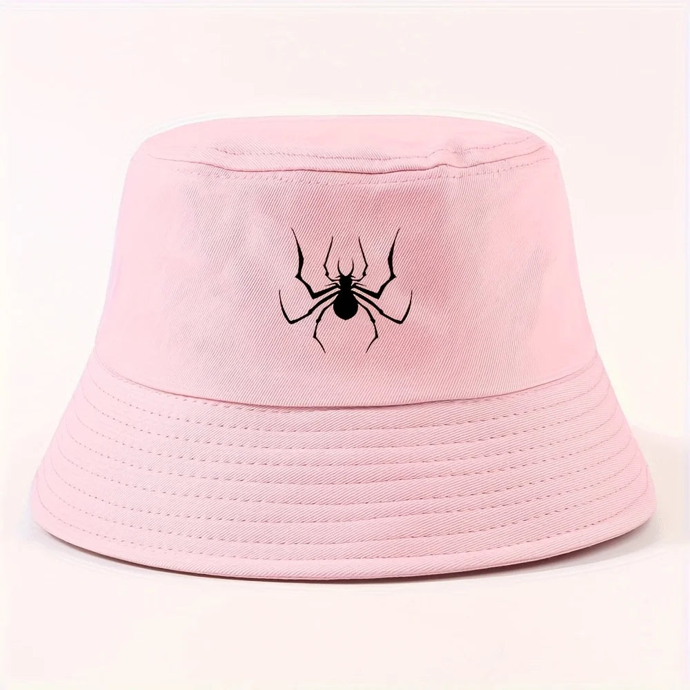 Spider Silhouette Unisex Packable Outdoor Fisherman Hat Bucket Hat