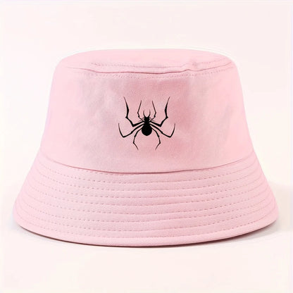 Spider Silhouette Unisex Packable Outdoor Fisherman Hat Bucket Hat