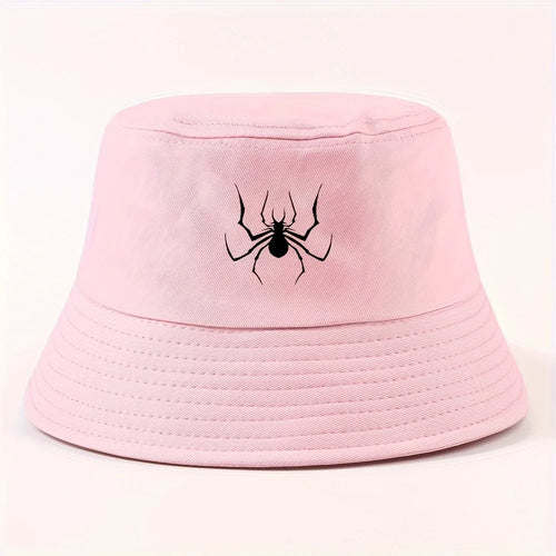 Spider Silhouette Unisex Packable Outdoor Fisherman Hat Bucket Hat