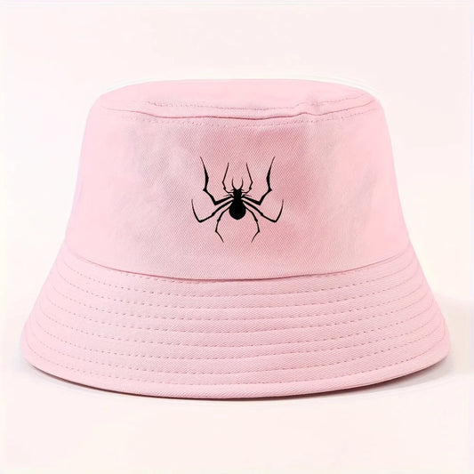 Spider Silhouette Unisex Packable Outdoor Fisherman Hat Bucket Hat