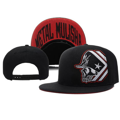 Unisex Skeleton Embroidery Snapback Caps For Women Men