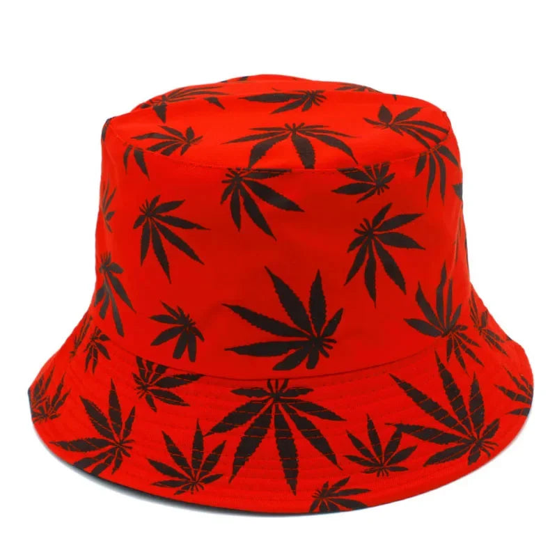 Hats Outdoor Fishman Cap Wide Brim Beach Panama Maple Leaves Sun Caps Men Women Bucket Hat