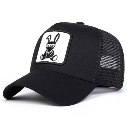Unisex Cartoon Rabbit Embroidery Baseball Caps