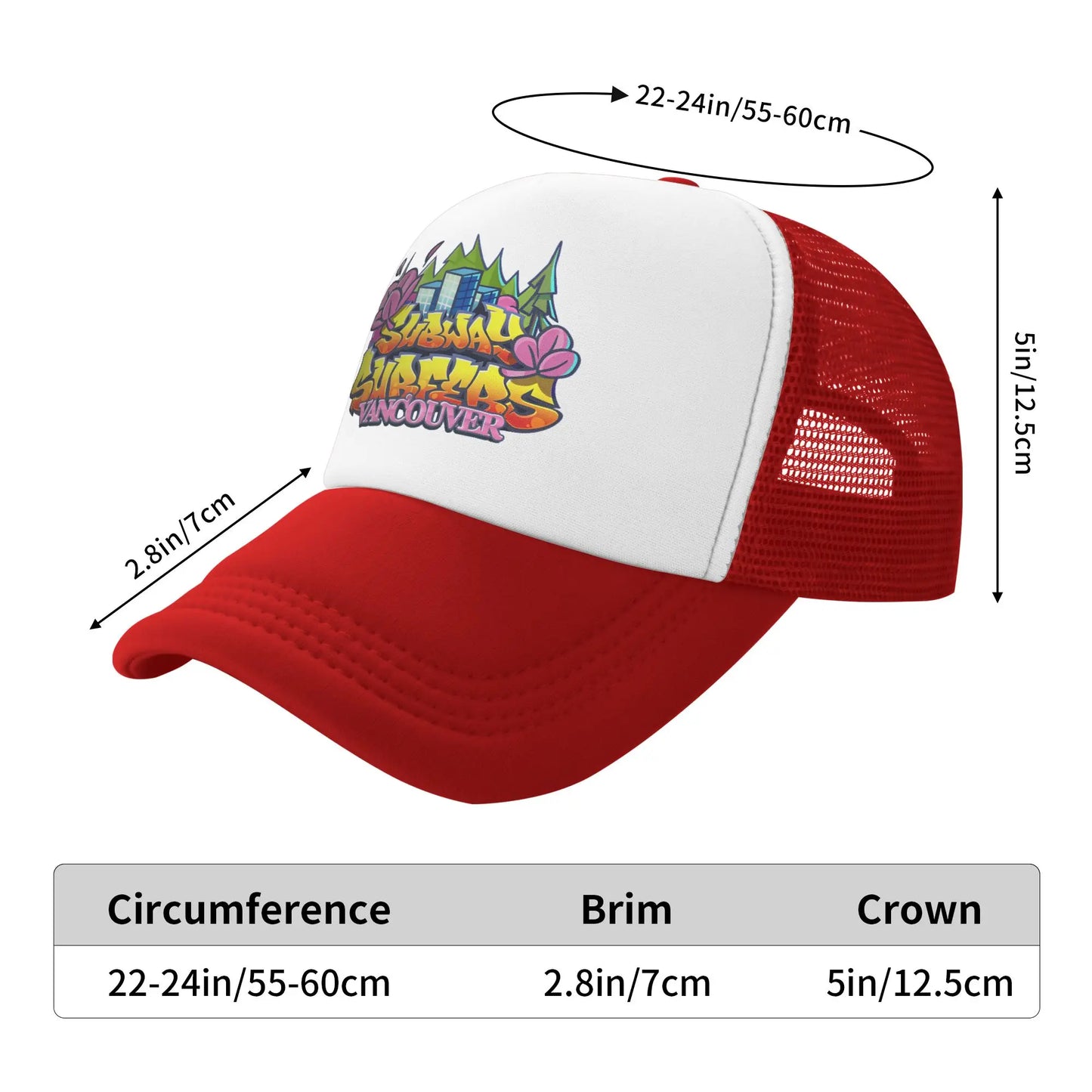 Subway Surfers Vancouver Mesh Baseball Caps