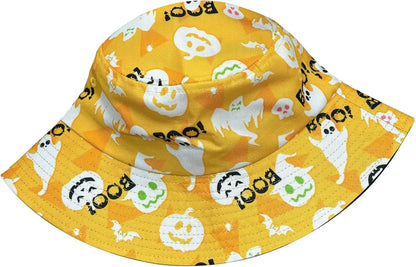 Cartoon Pumpkin Halloween Bucket Hat