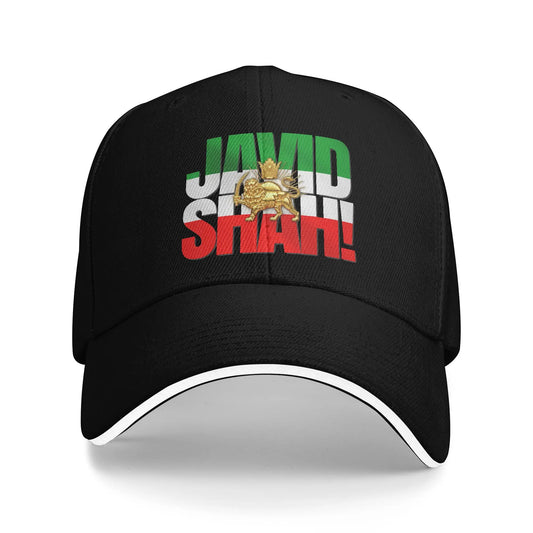 Javid Shah Iranian Flag Persian Pahlavi Lion And Sun Baseball Caps