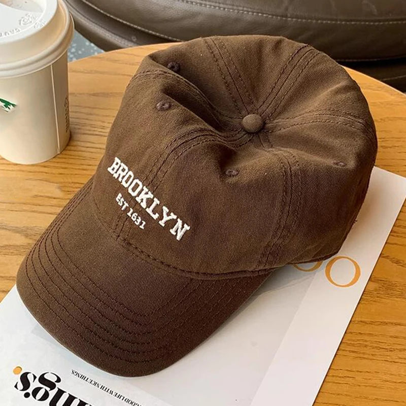 Soft Cotton Letters Baseball Cap For Women Men
