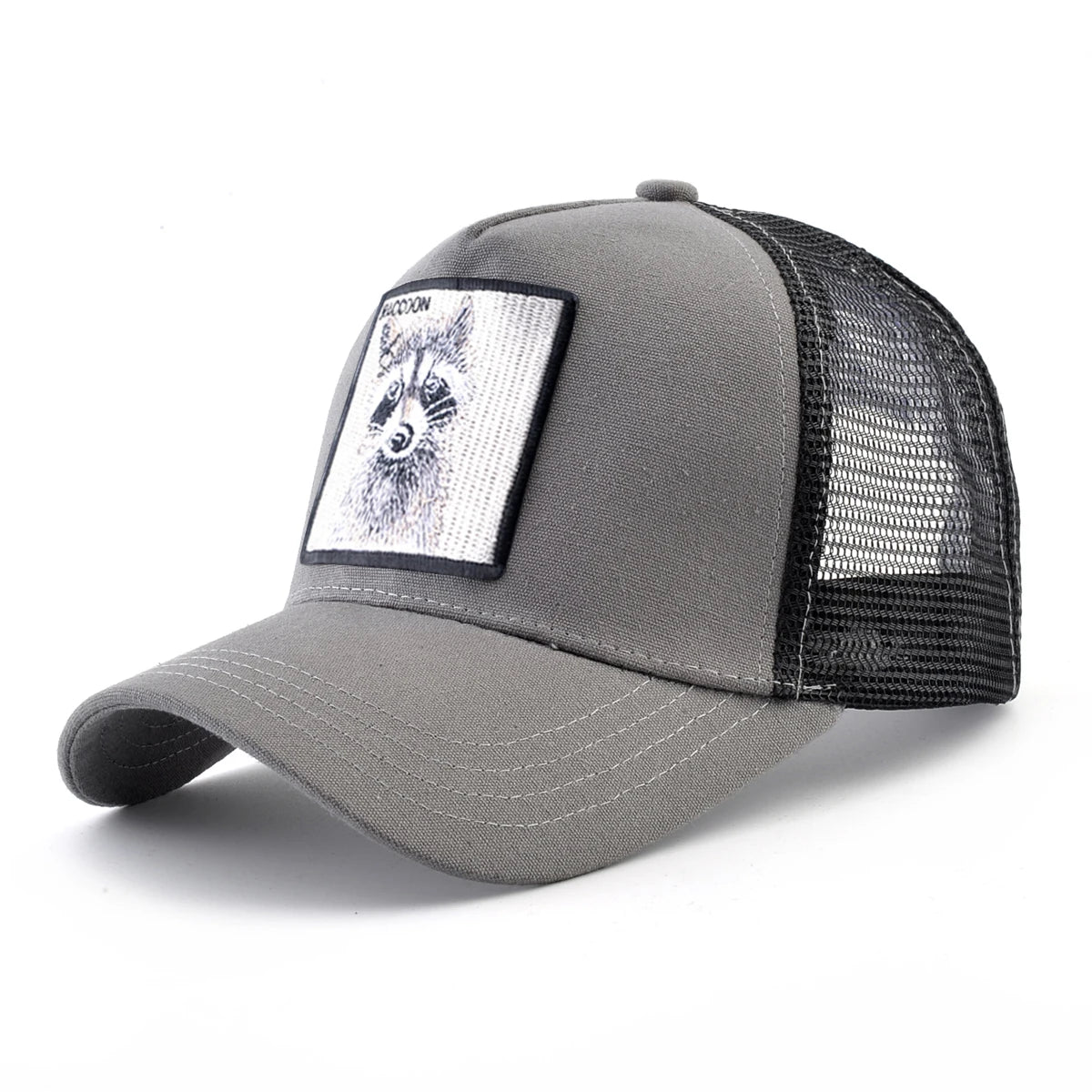 Spring Summer Baseball Cap With Lion Embroidery