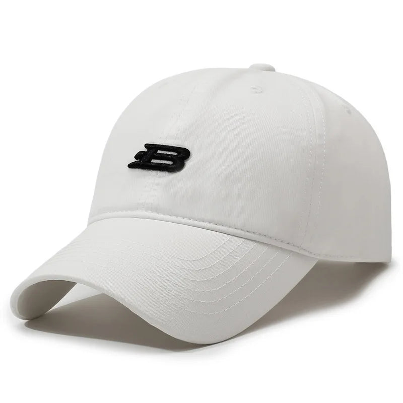 Unisex B Letter Embroidery Baseball Caps