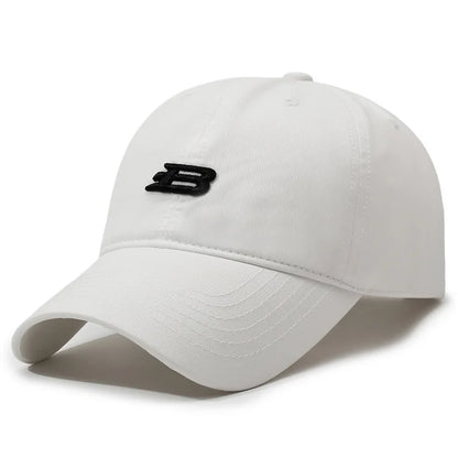 Unisex B Letter Embroidery Baseball Caps