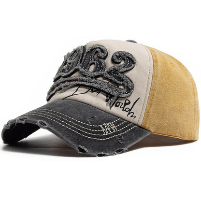 Fashion Vintage Washed Cotton Baseball Cap Men Digit 1962 Embroidery Snapback Spring Autumn Women