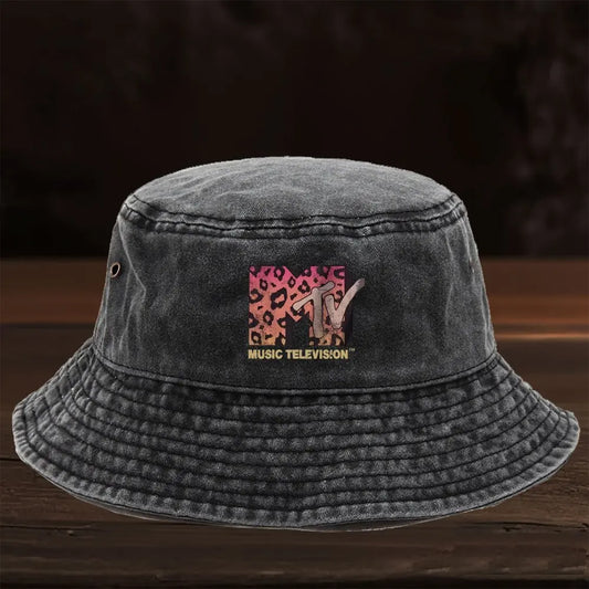 Fashionable "MTV" Print Fisherman Hat Bucket Hat